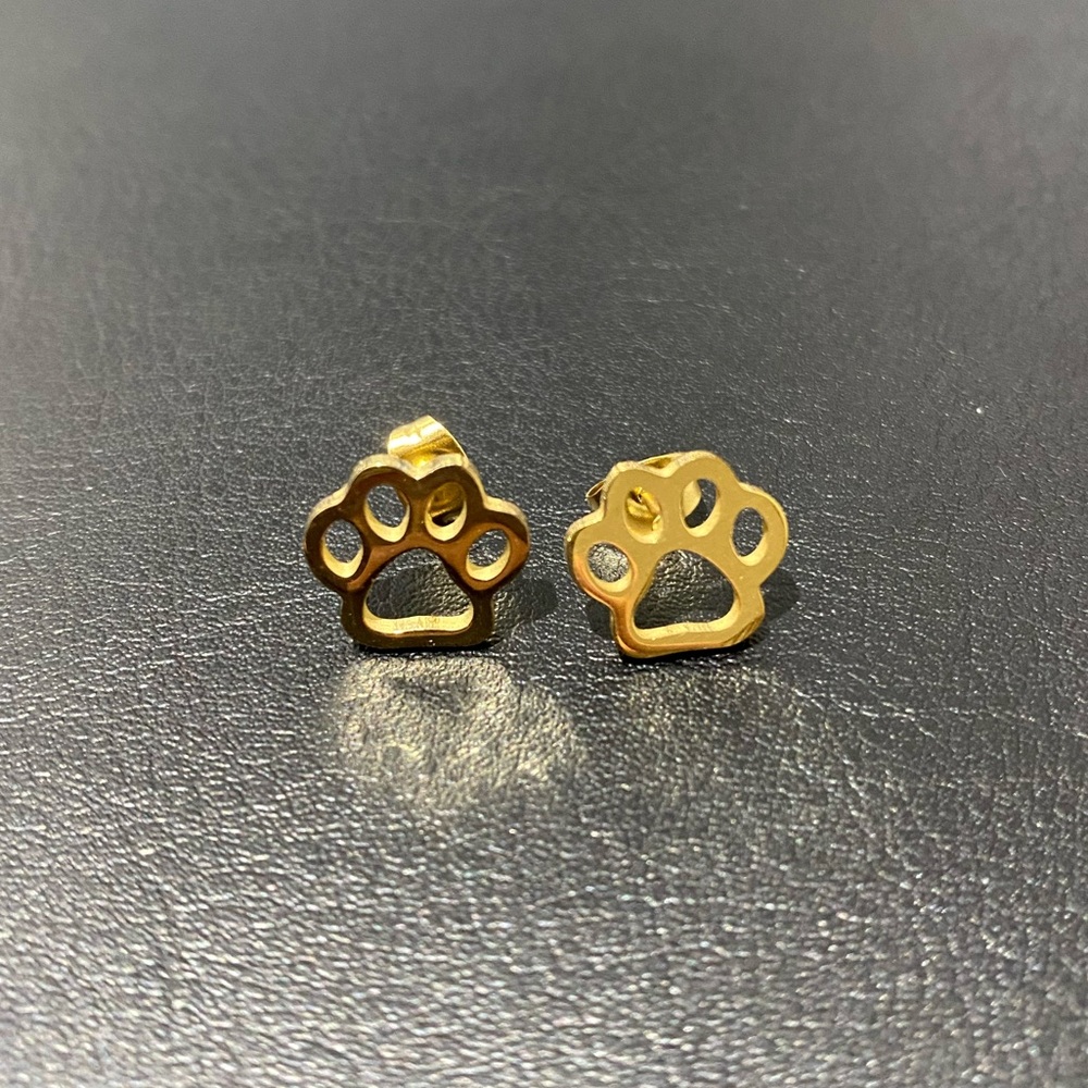 Cute Paw Stainless Steel Earrings Accessories Jewelry Accessories